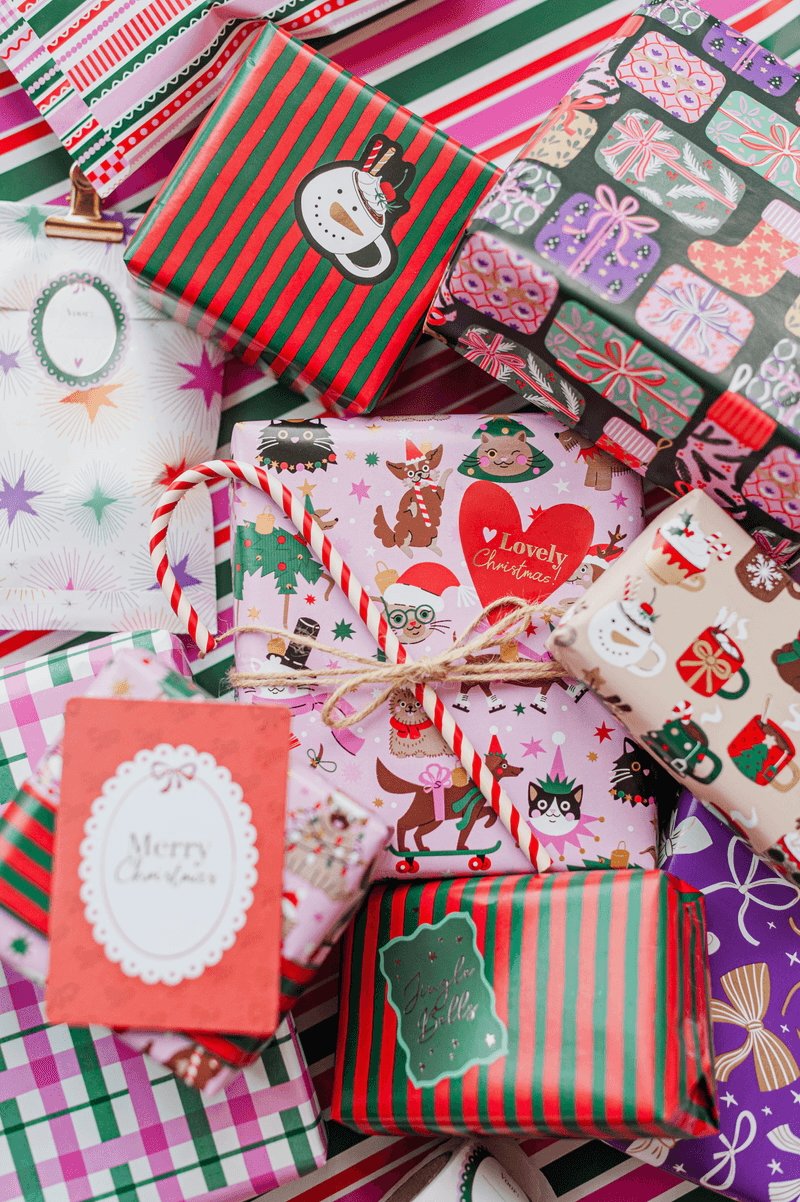 Cadeaupapier Kerstmokken - Afbeelding 4