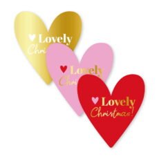 Sticker Lovely Christmas - 12 stuks